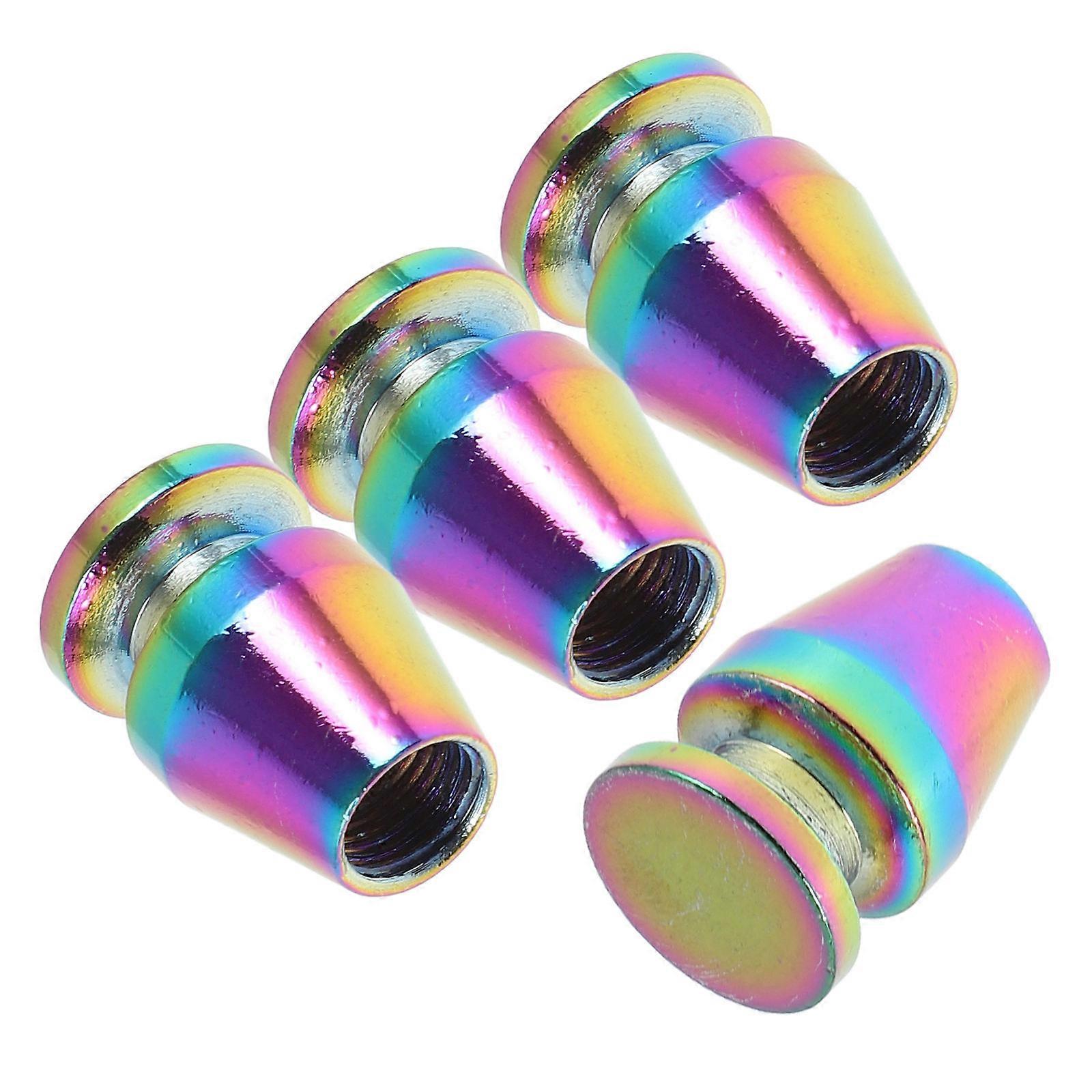 Aluminum Alloy Tire Valve Caps with Stylish Design for Car Tyre Use Multi Color 4pcs