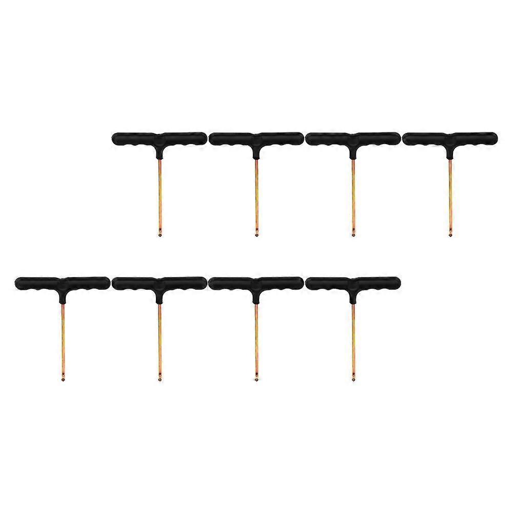 Trampoline Spring Hook Tool 8Pcs T-Hook For DIY Enthusiasts Durable Black Plastic And Metal Design