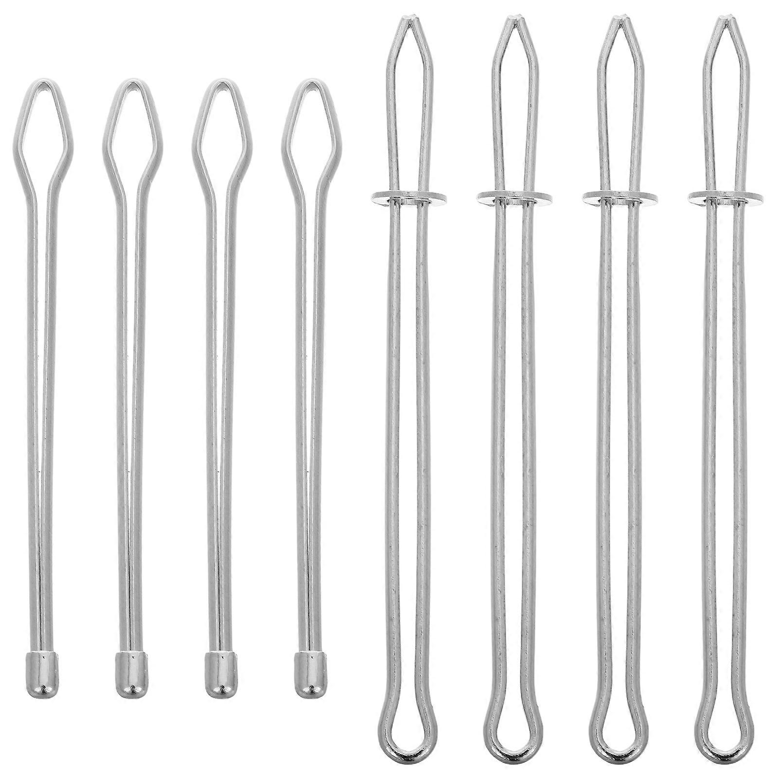 8 Pcs Threader Tool Set for Sewing Crafting Embroidery Thread Inserting Drawstring Replacement Metal Threaders