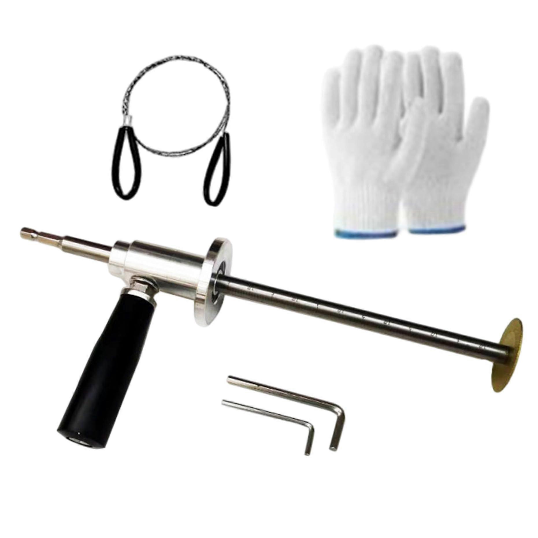 PVC Pipe Cutter With Adjustable Cutting Depth, Includes Accessories, Built-In Scale, Compatible With Impact Drivers