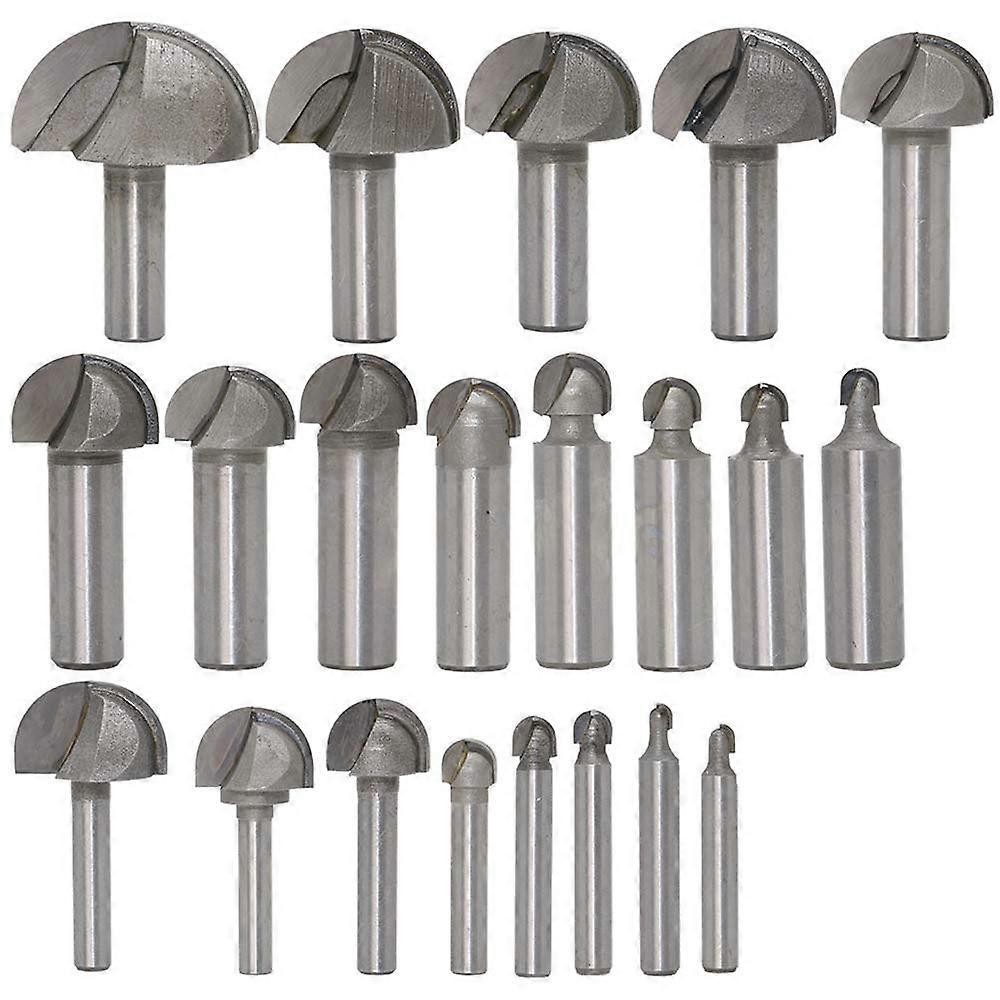 1/2 Inch 1/4 Inch Shank Cove Core Box Round Router Bit Round Bottom Cutter for Woodworking Joinery and Edge Shaping
