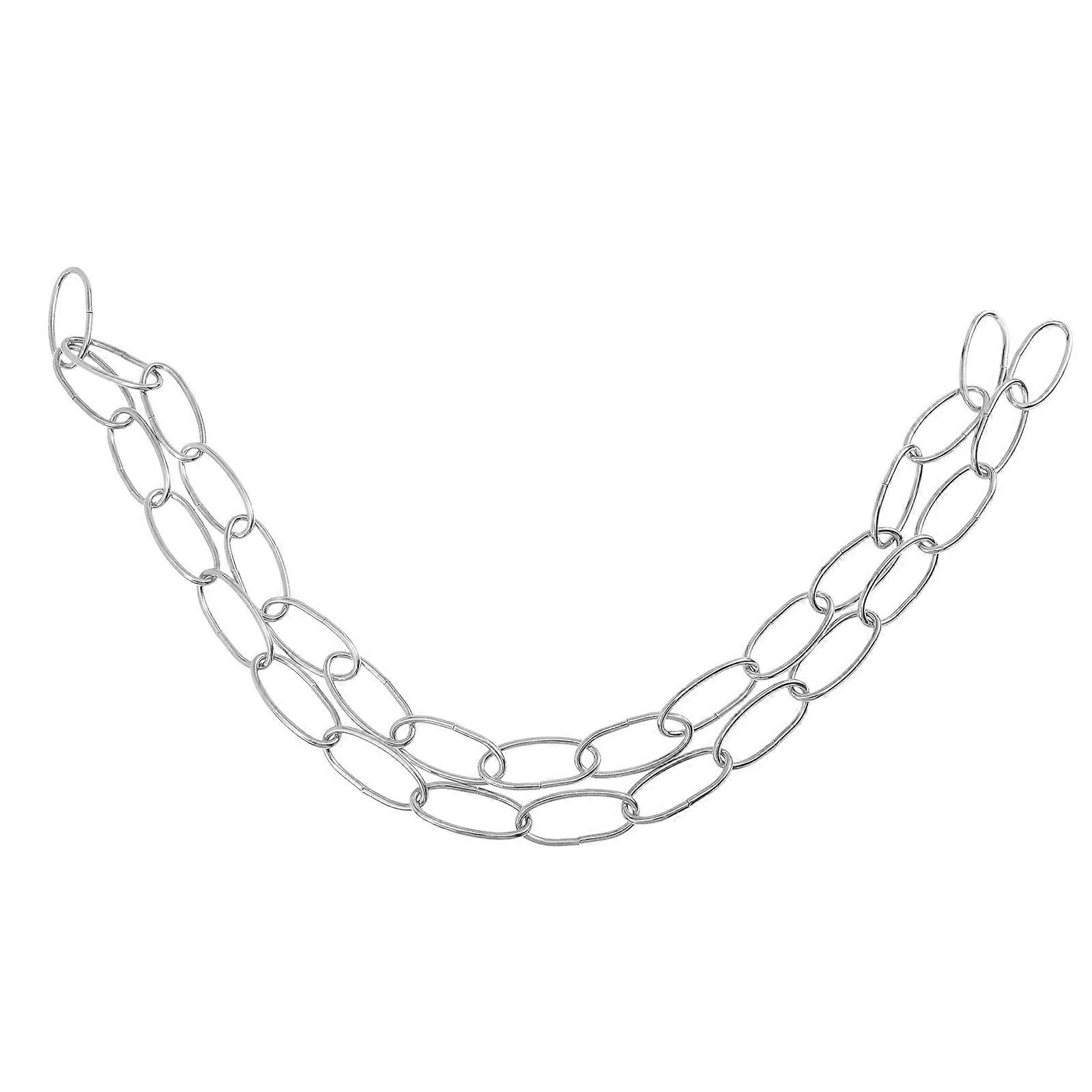 Durable Iron Lighting Chain for Home Use with Silver Color and Strong LoadBearing Capacity 6.5ft