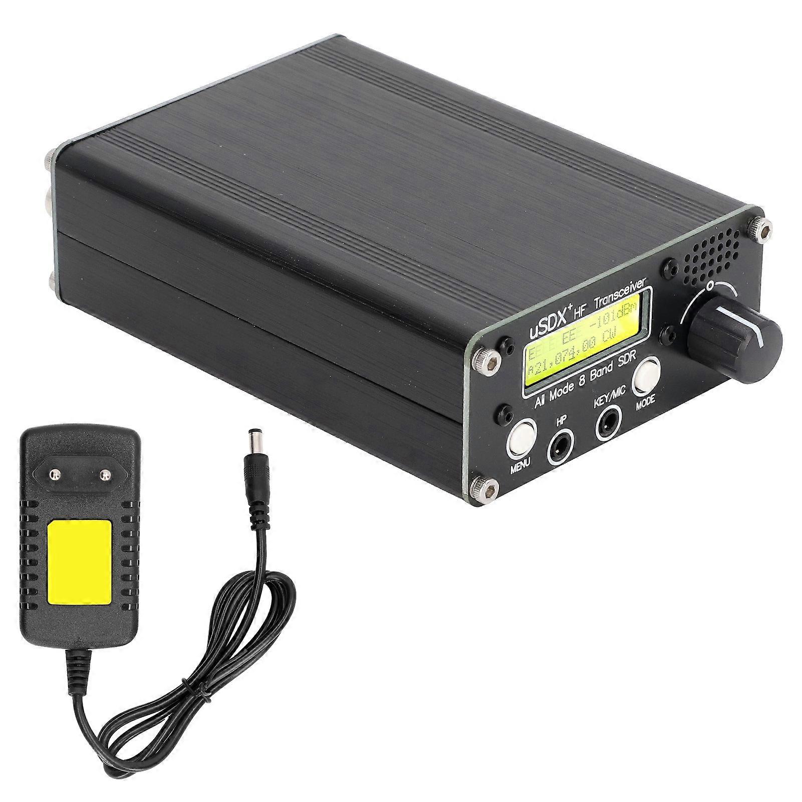 8 Band Radio Transceiver LCD SDR Full Mode HF SSB QRP Transceiver with BNC Antenna Connector EU Plug 100‑240V 