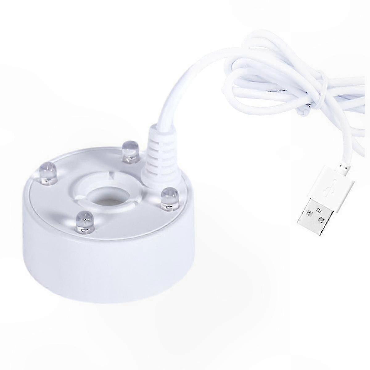 Mini Fog Machine with USB Port and 4 Color LED Lights for Home Decor and Events