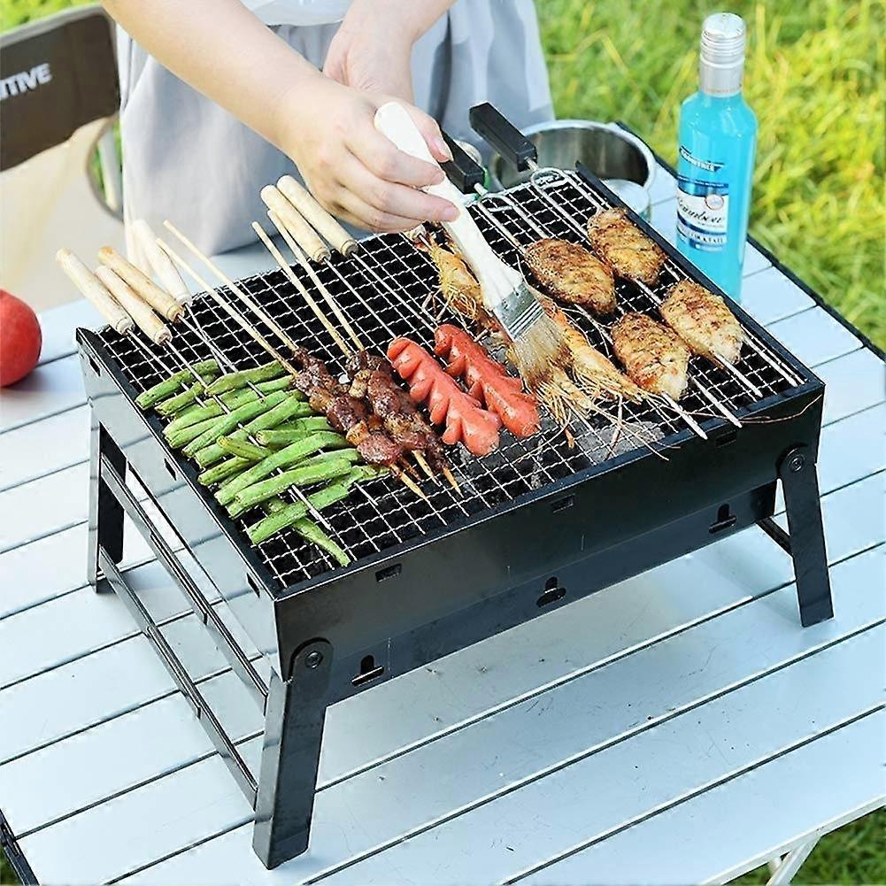 Bbq Grill Charcoal Folding Portable Lightweight Barbecue Tools with Adjustable Heat Control and Easy Setup