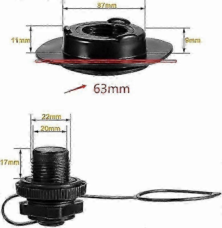 Valve push-push pour modèle de kayak gonflable GUMOTEX