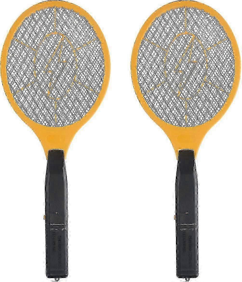 2 Pack Bug Zapper Electric Fly Swatter Zap Mosquito - Indoor Outdoor Zapping Racket for Pest - Safe