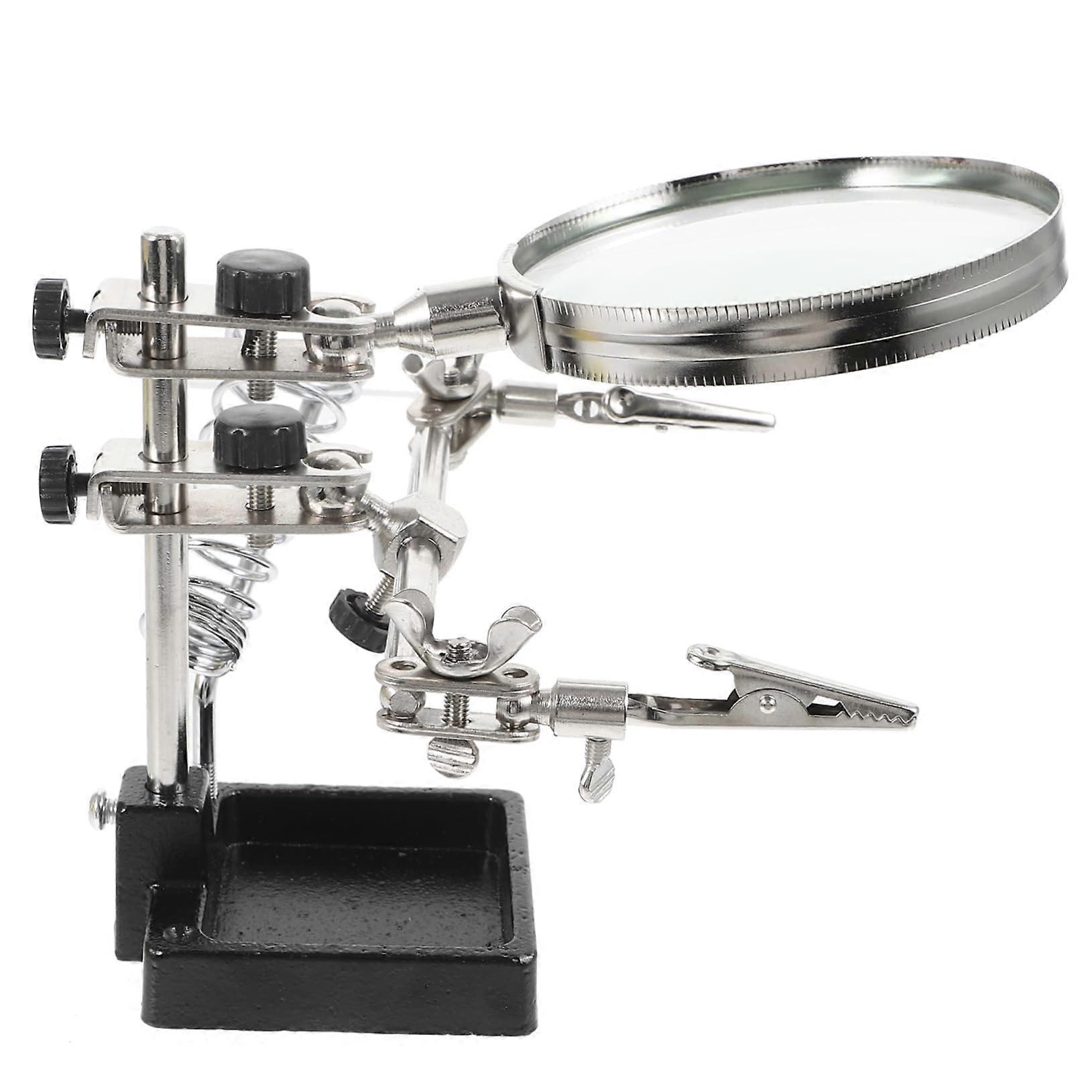 Multifunctional magnifying soldering station for electronics DIY