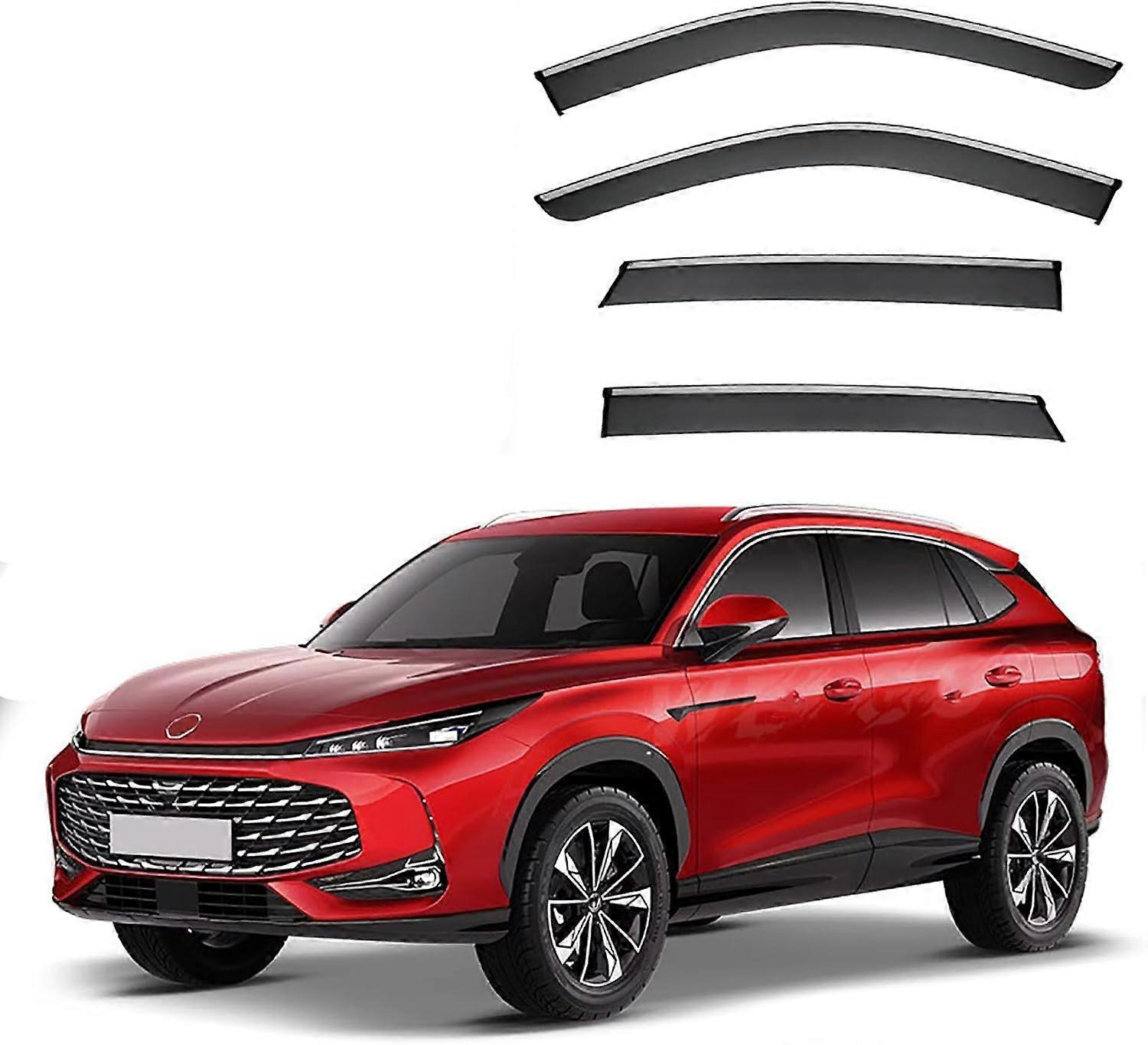 Car Window Rain Guard For MG HS MK2 2025+ PC 4-Piece Set Wind Deflectors