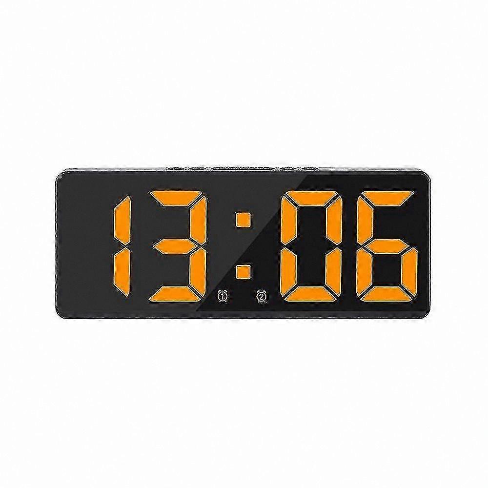 Large Digital Wall Clock with App Control, Time Date Display, Sound Activation, Countdown Timer, Adjustable Brightness, Alarm and Snooze Function