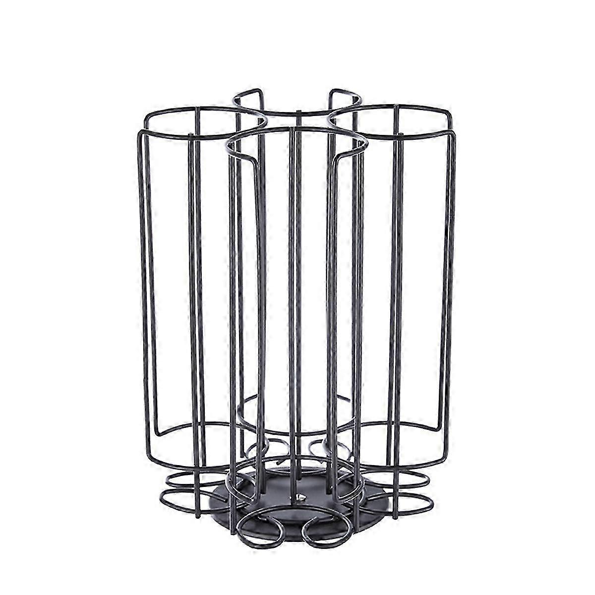 Simple Style Rotating Coffee Pod Holder for 32 Capsules - Storage Rack A