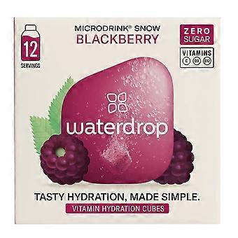 Waterdrop Blackberry Microdrink - Hydratatieblokjes 12 capsules - Verpakking van 4 stuks