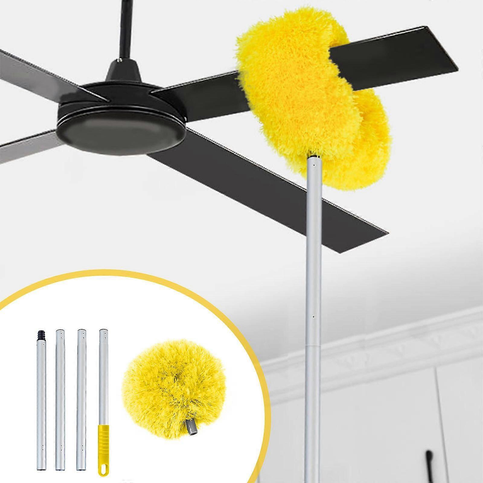 Ceiling Fan Duster,dusters For Cleaning, Microfiber Duster With Extension Pole 47 Inches, Duster For Cleaning Ceiling Fan, High Ceiling, Furniture