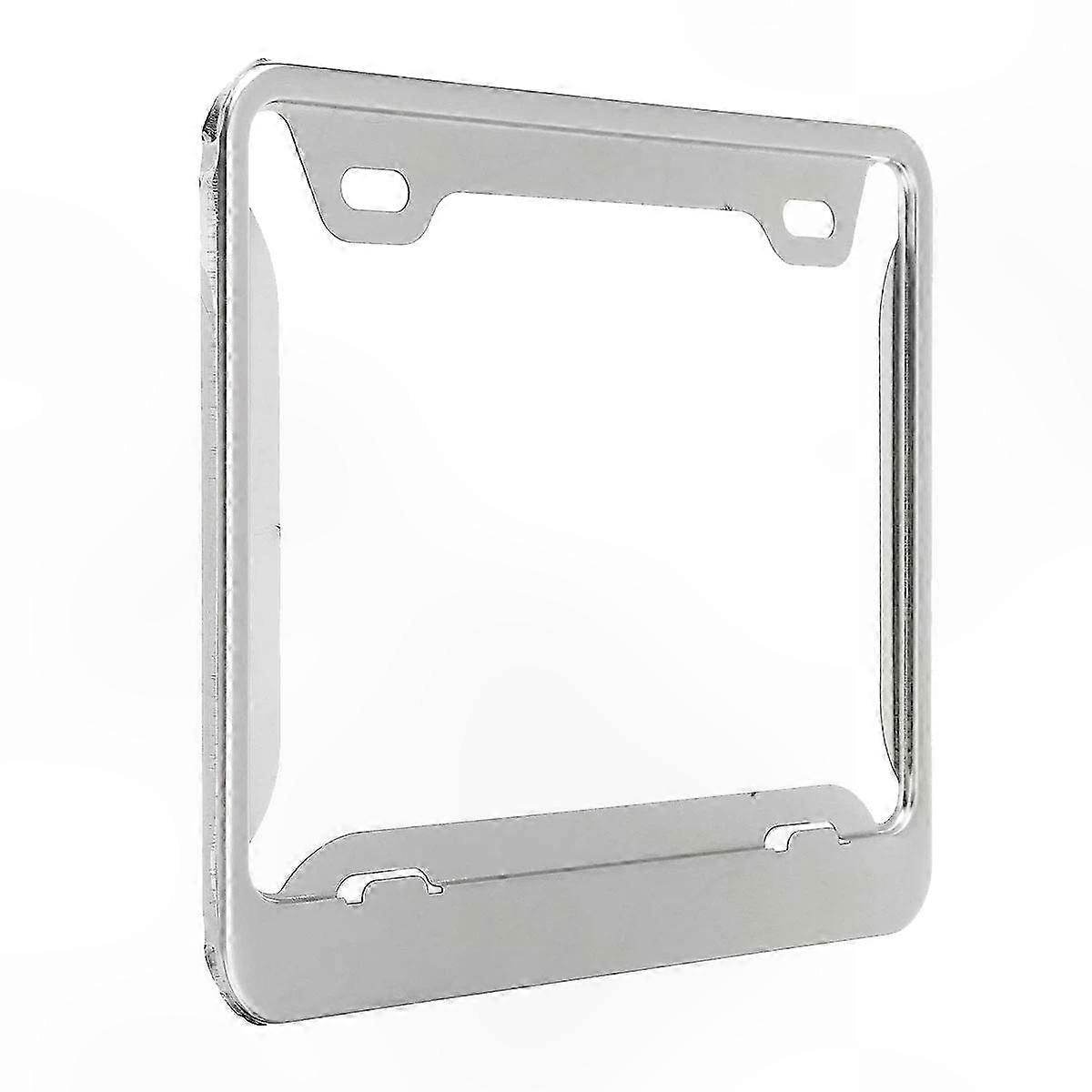 Universal Motorcycle License Plate Frame with Protective Cover for Number Plates