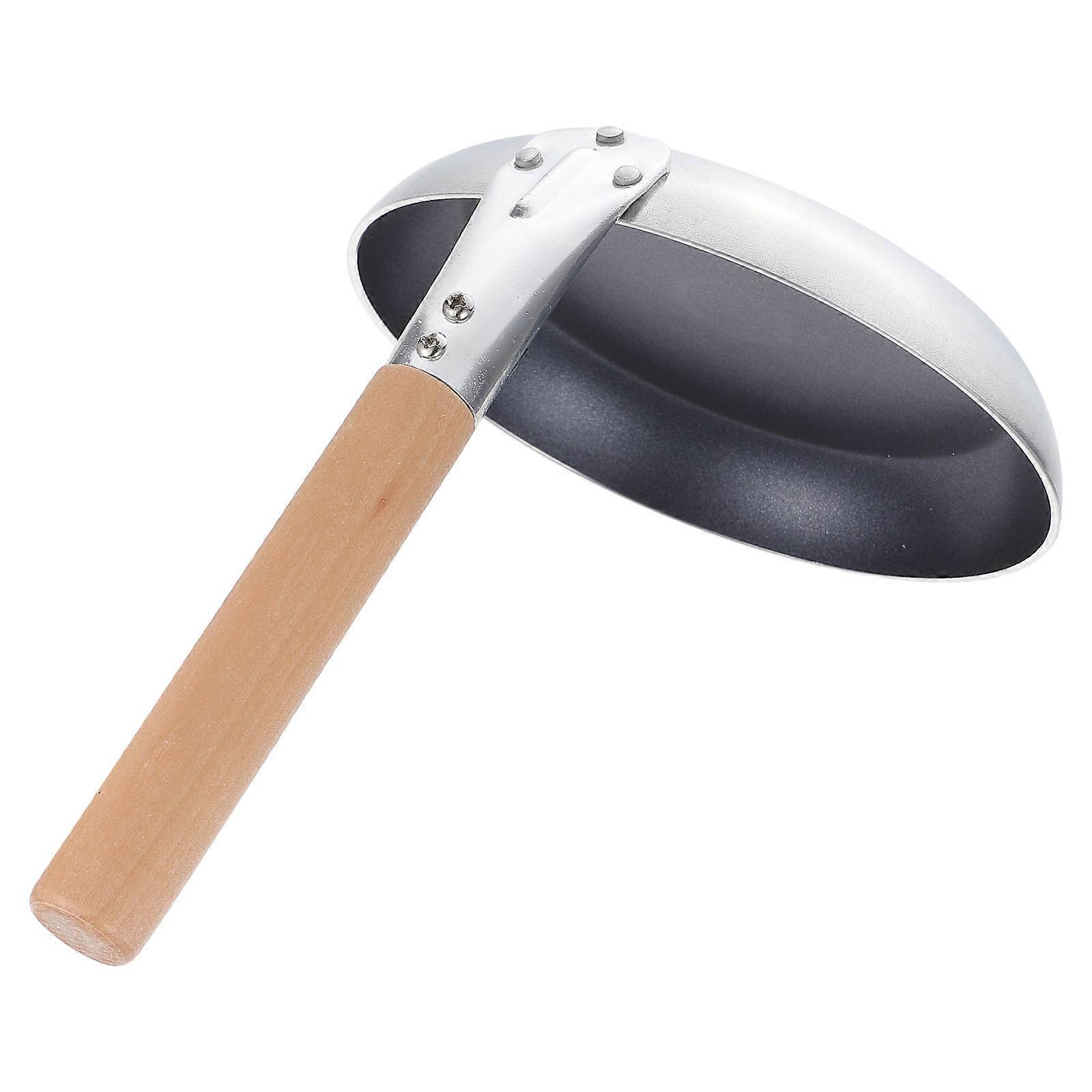 Mini Nonstick Skillet Pan with Wooden Handle for Kitchen Use Multi Functional Egg Fry Pan 8.5 Inches