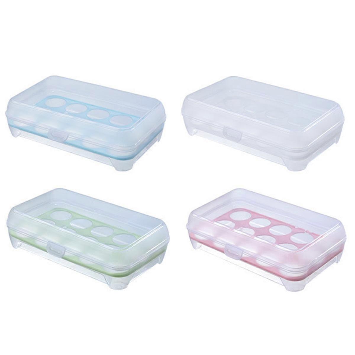 Grid Egg Holder Refrigerator Eggs Tray Case Container Kitchen Tool