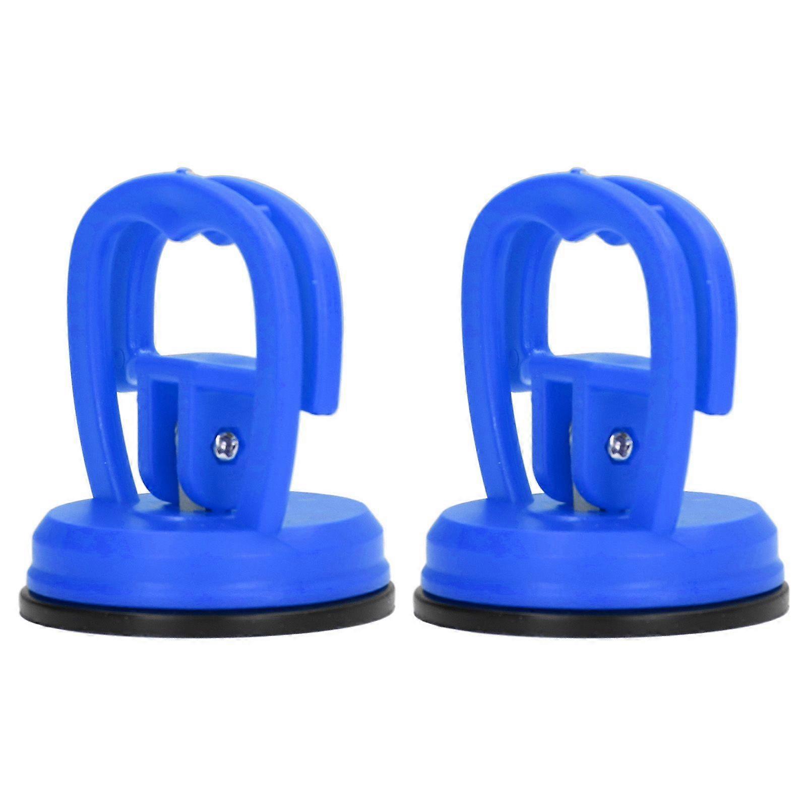 2pcs Suction Cup Puller Big Pull One Hand Buckle Suction Cup Lifter for Ceramic Tile Car Shell Phone Disassembly ToolBlue