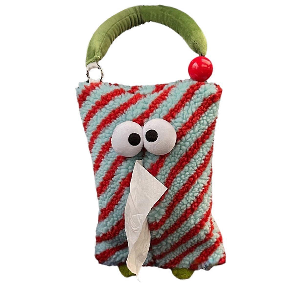 Cartoon Cute Tissue Box Car Tissue Box Girly Plush Drawer Household Tissue Bag Hanging Tissue Box C