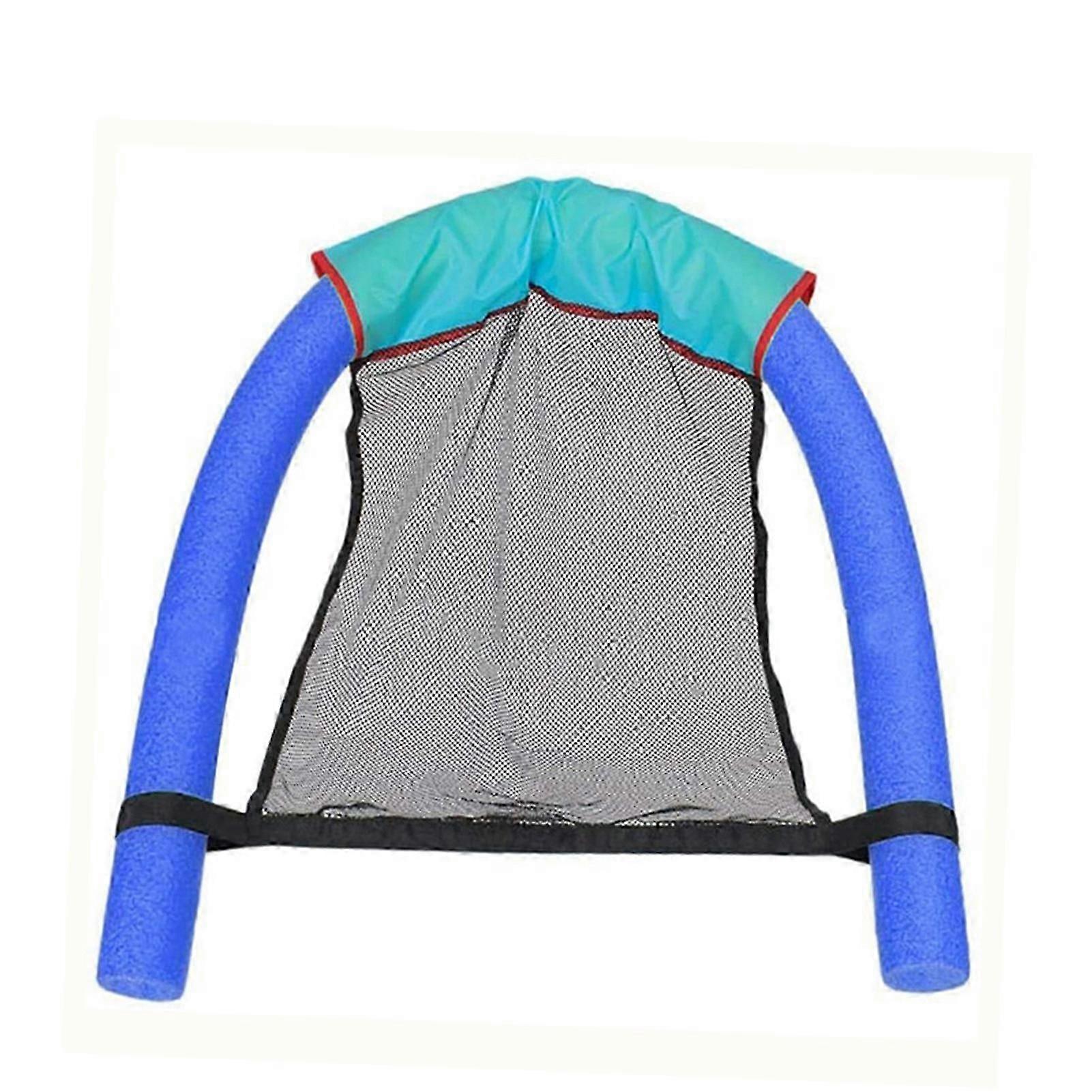 Inflatable pool float mesh chair with noodle for swimming