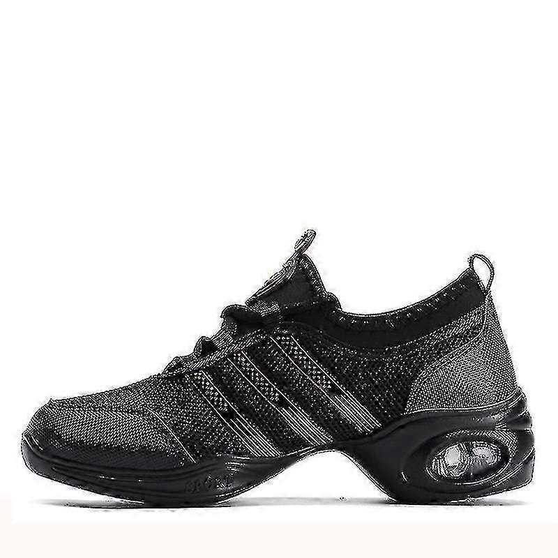 Zapatillas de baile para mujeres con suela dividida zapatos de jazz para niños adultos con cordones de práctica