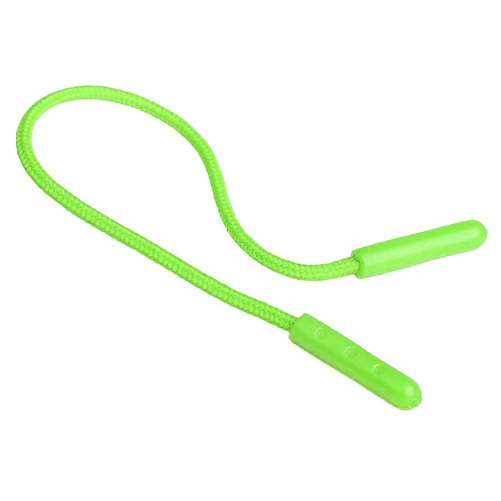 Green Plastic and Polyester Zipper Pullers for Luggage Bags Clothes with 30 Pieces Suitable for DIY Use