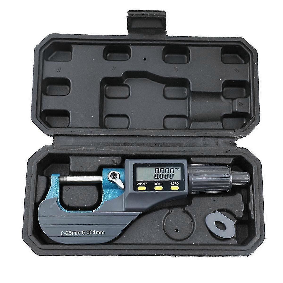 Digital Micrometer, Professional Inch/Metric Measuring Tools 0.00005inch/0.001mm Resolution Thicknes