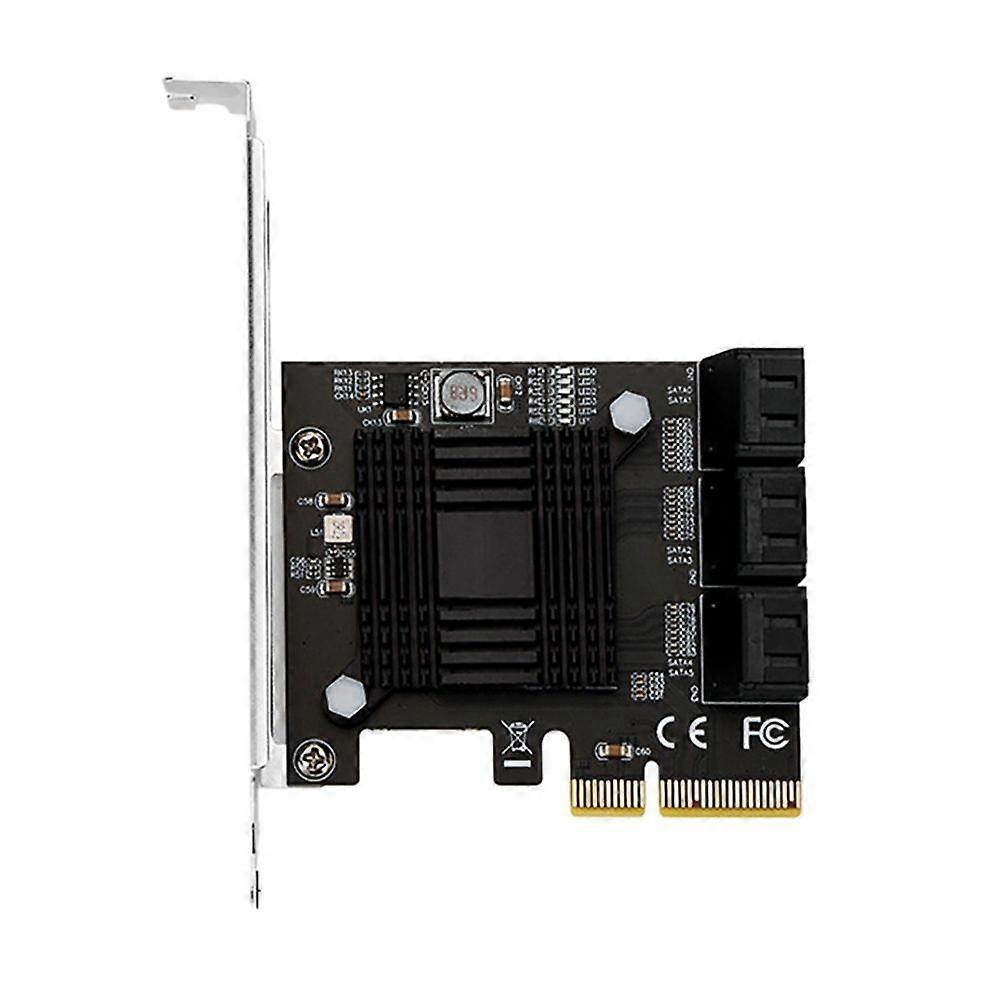 PCIEx4 to 6 Port Expansion Card Supports 16T Hard Disk Card Expansion ASM1166