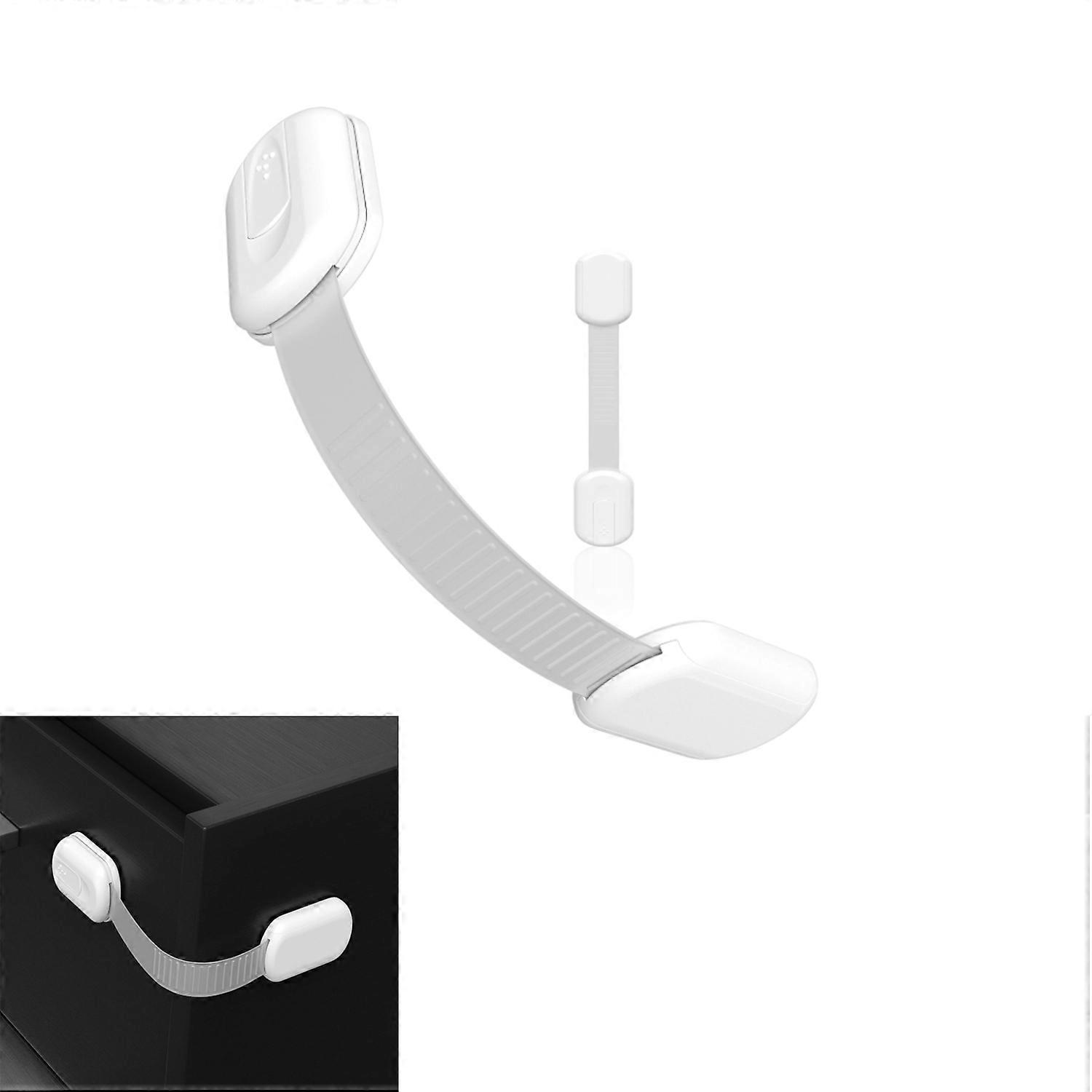 Baby Proofing Child Safety Locks (2 Pack) - Adhesive Cabinet Latches