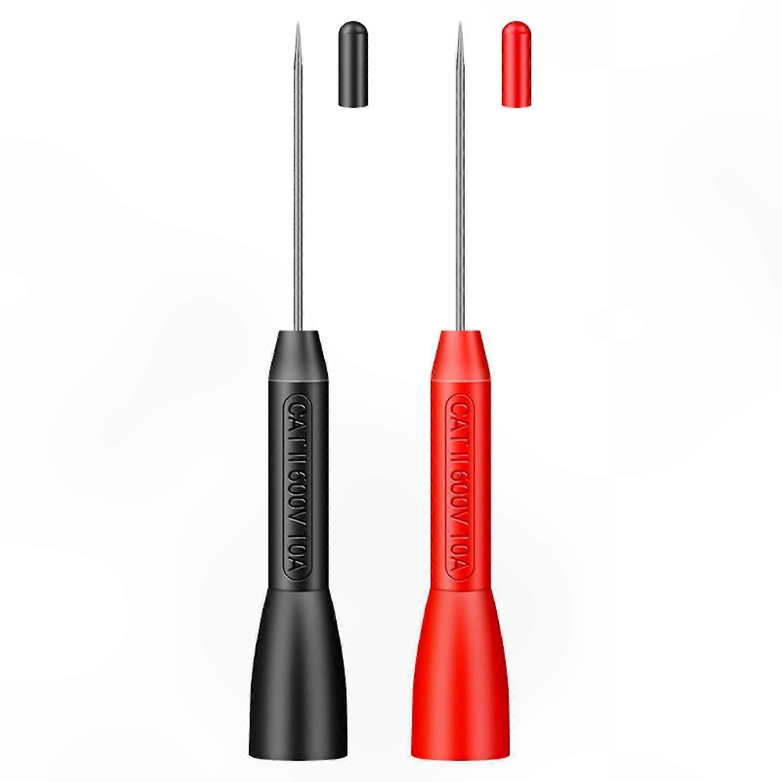 Double Multimeter Test Lead Extension with Back Probes and Sharp Needle Micro Tips