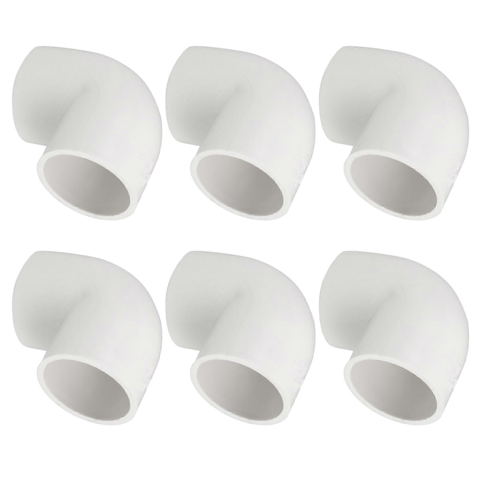 PVC 90 Degree Elbow Pipe Fitting for Plumbing 18Pcs Durable Connectors