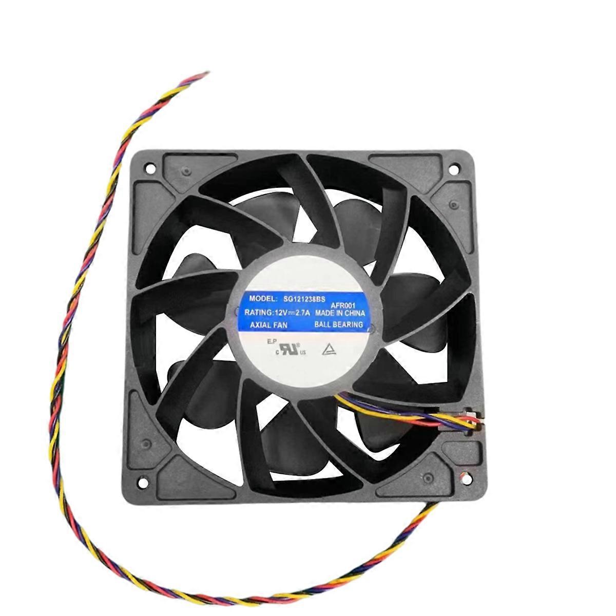 For Antminer Cooling Fan SJ12038 6000 RPM 2.7A High-Speed Cooling Fan