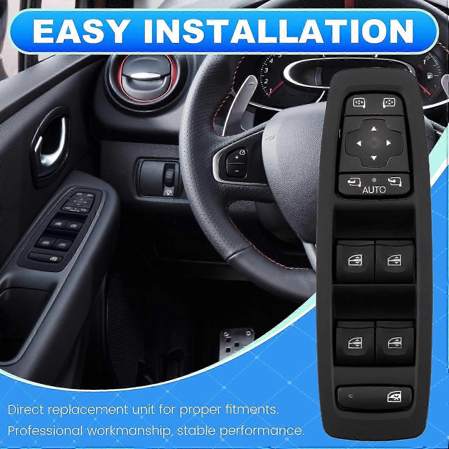 Car Power Window Master Switch Lifter Button 25401-2952R for Kadjar 2015-2022 for 2018