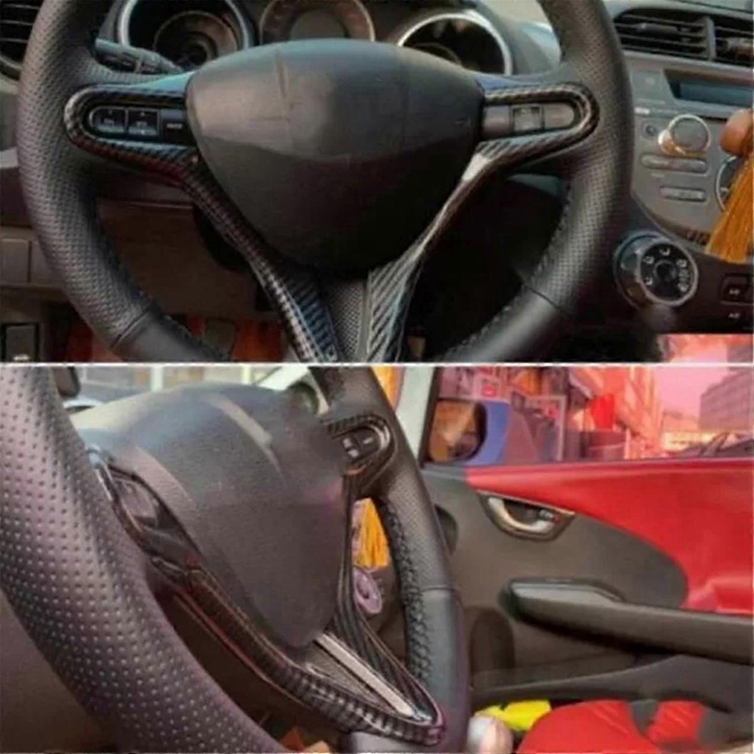 Car Steering Wheel Cover Trim Frame for 8th FD2 2006-2011 Audio Radio Switch Buttons Cover
