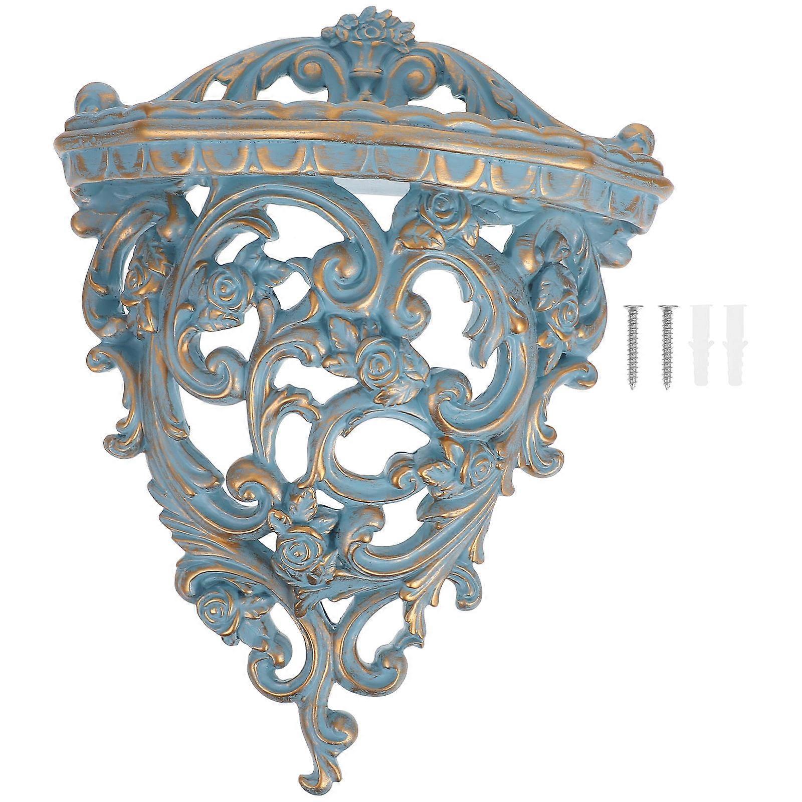 Resin Wall Shelf Floating Shelf for Wall Decor 2Pcs European Style Hanging Rack