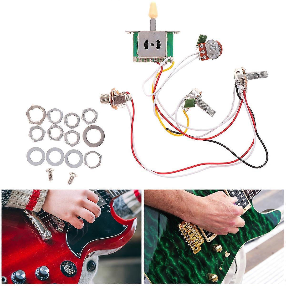 Electric Guitar Circuit Wiring Switch Socket for Five-Speed Use Yellow