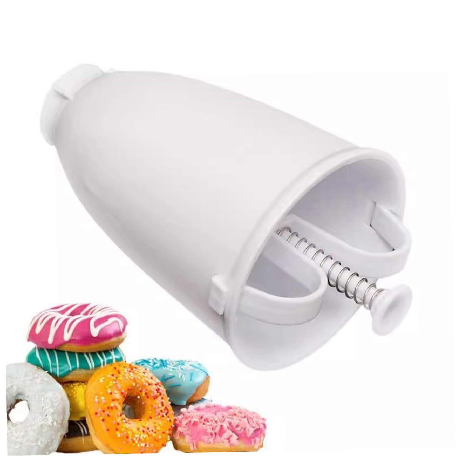 Donut Maker 7.1x3.9x3.9 Inch, Food Grade Plastic Doughnuts Mould, Portable Donut Machine For Kitchen Pastry