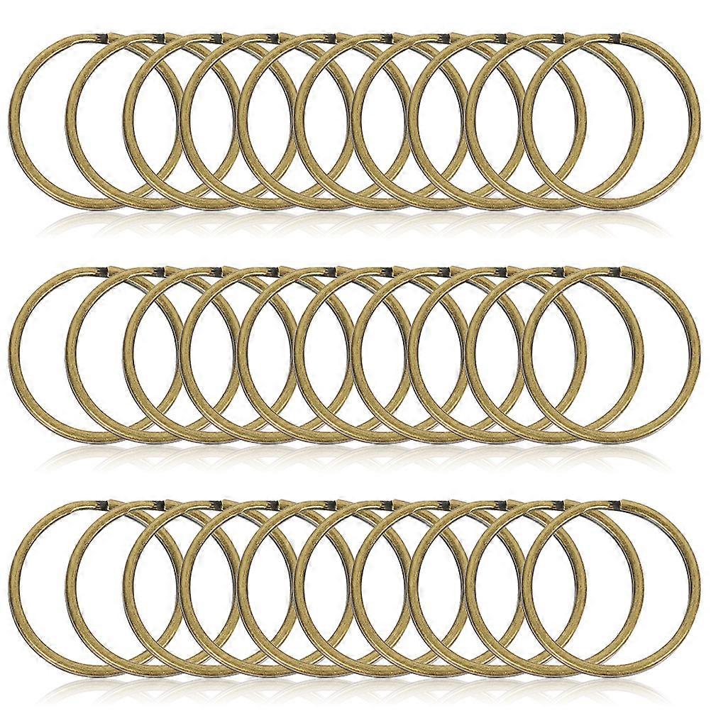 Alloy Key Rings Split Key Rings for Decor Use 200Pcs Bulk Pack