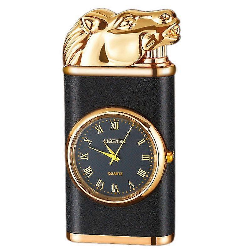 Watch Lighter Dual Flame Refillable Lightweight Multi-Use Vintage Lighter for Camping Candles