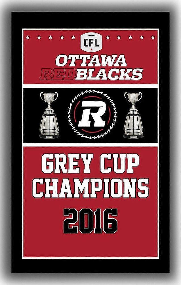 Ottawa Redblacks fotballag minneverdig flaggmesterbanner