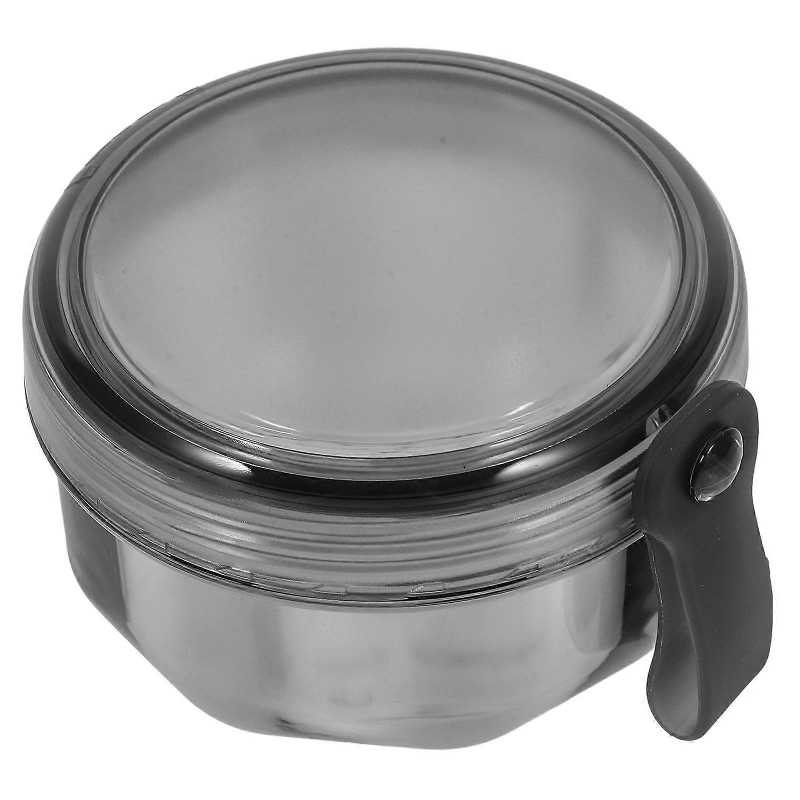 Household Denture Retainer Case for Storage 2Pcs Portable Grey Pc