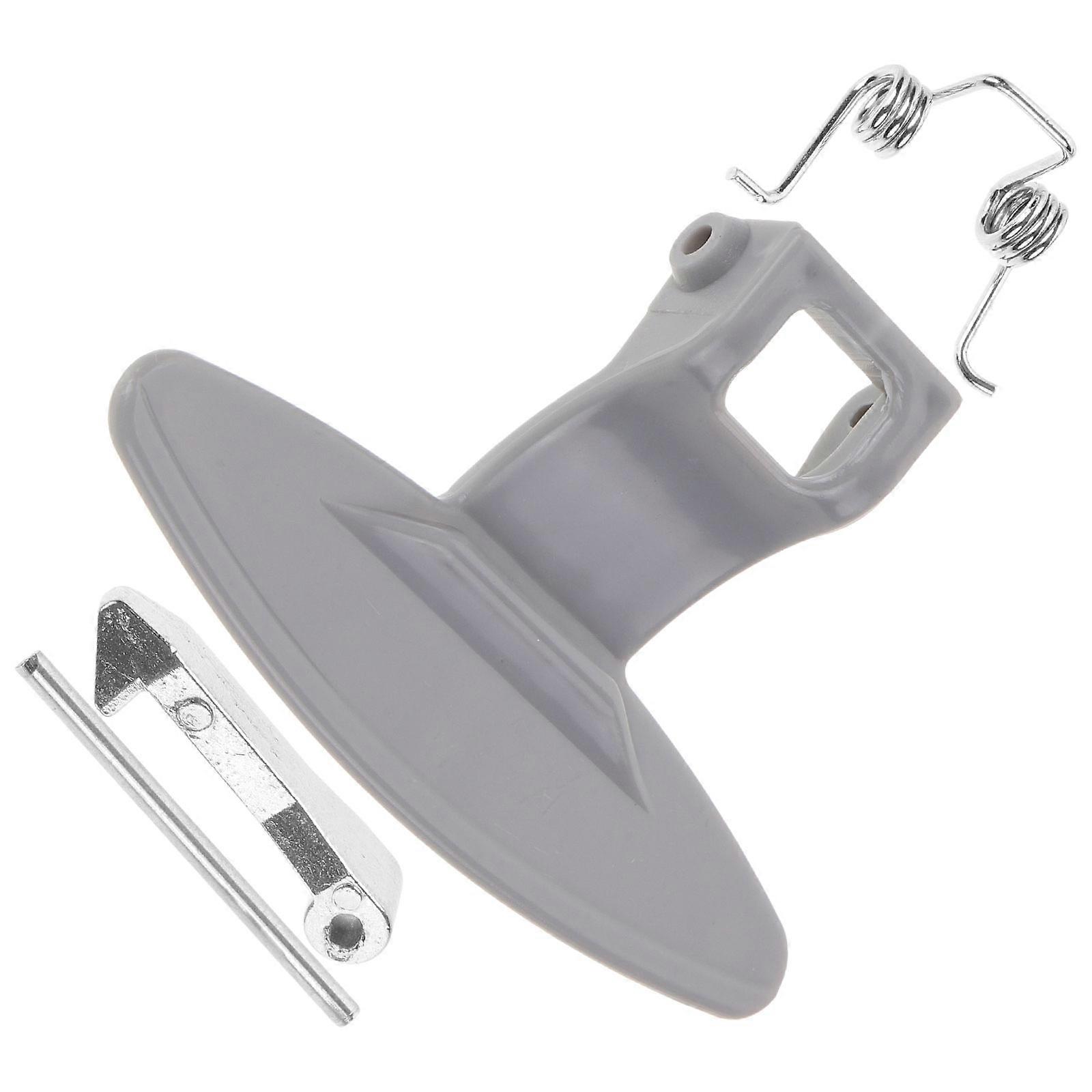 Metal Door Handle for Washing Machine Lock Replacement 1Set Silver