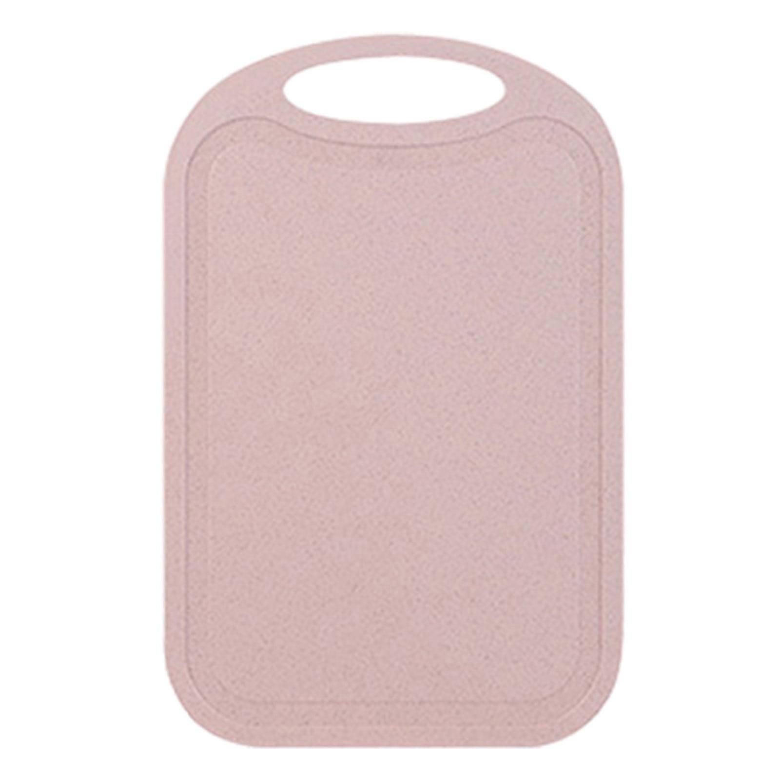 TACILIP Kitchen Utensils, Plastic Cutting Board Non-Slip with Handle & Hanging Hole, Compatible with Meat, Veggies