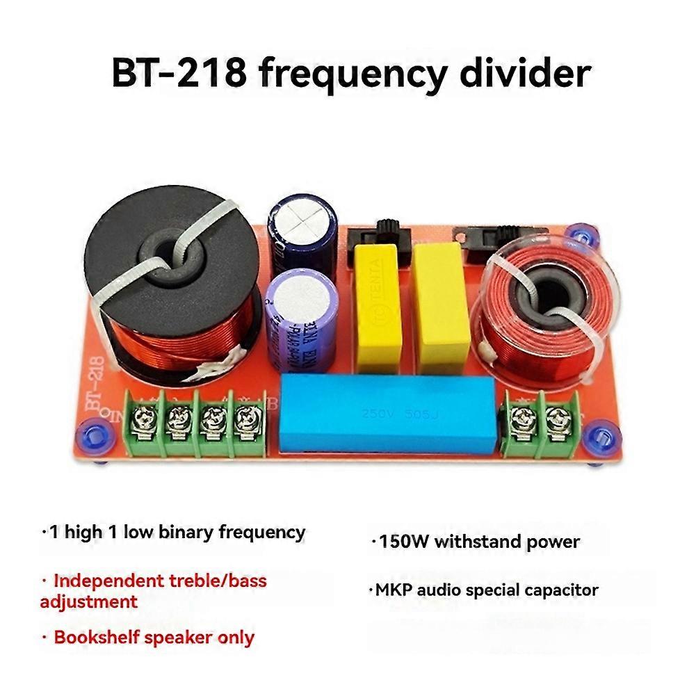 HiFi 150W Bookshelf Speaker Dedicated Crossover 1 High 1 Low 2 Way Adjustable Audiophiles for Superior Sound Controls