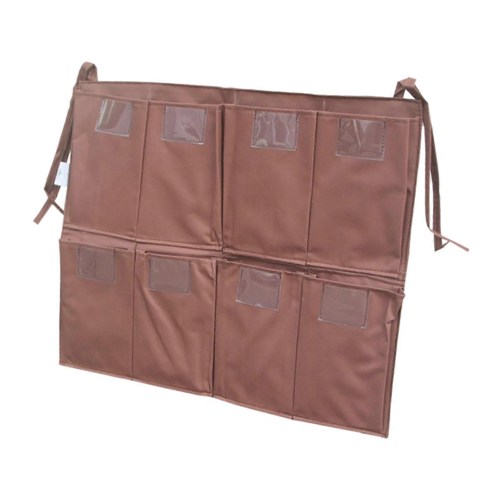 Multifunctional Trash Collection Bag For Cleaning Cart, Sturdy Design With 8 Pockets, Housekeeping Multicolor