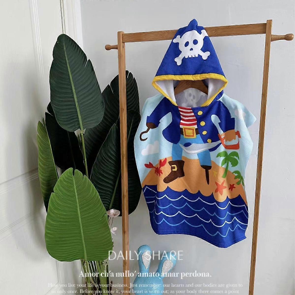 Children's Cartoon Cape Bath Towel, Soft Skin-friendly and Non-linting, Bath Absorbent and Quick-drying, Wearable Bath Towel.