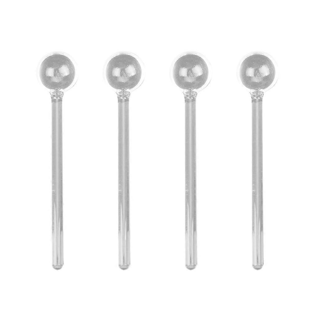 Coffee Stirring Spoon for Home Kitchen 12Pcs Silver Glass Flatware