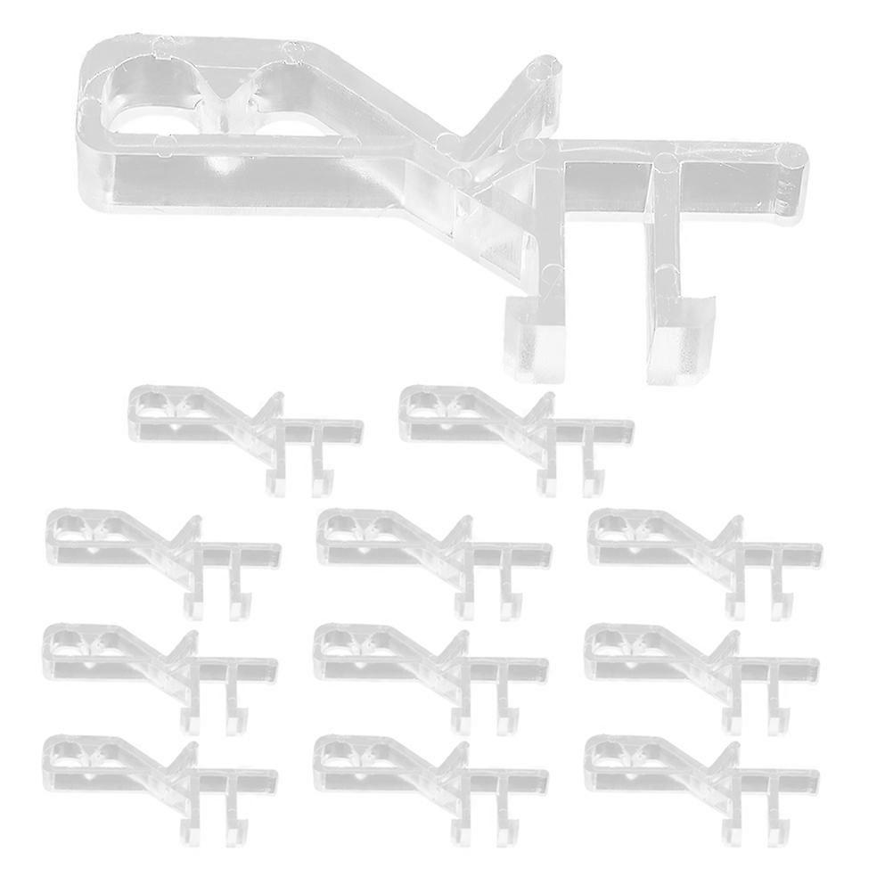 Transparent Valance Clips Hidden Channel Holder for Window Blinds 12Pcs Set