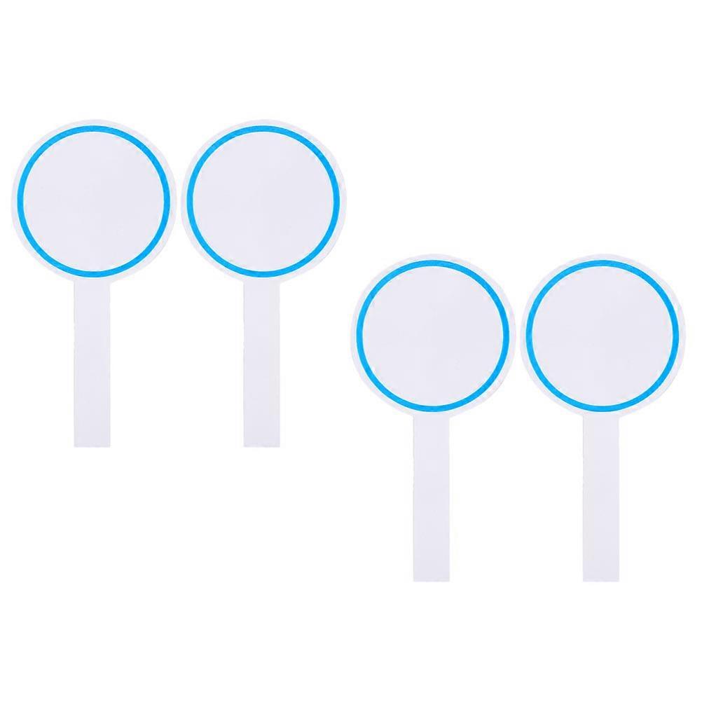 4Pcs Dry Erase Paddles Handheld Whiteboards For Office Use 19.50X10.00X0.50CM Rectangle Writing Boards