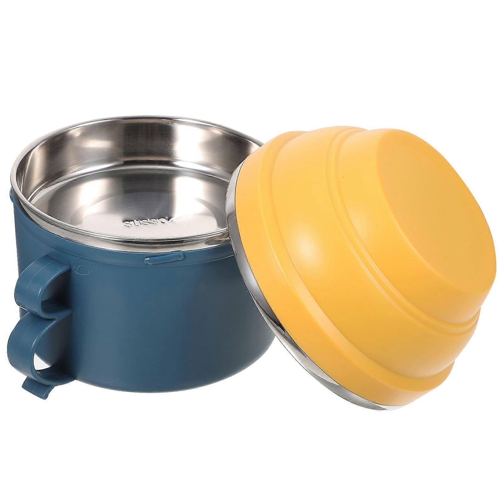 Blue Large Bento Lunch Box for Food Storage 2Pcs with Handle
