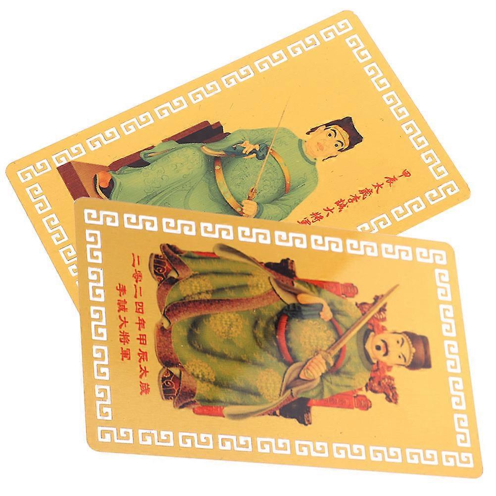Chinese Style Amulet Card for Protection with 4Pcs Creative Auspicious Cards